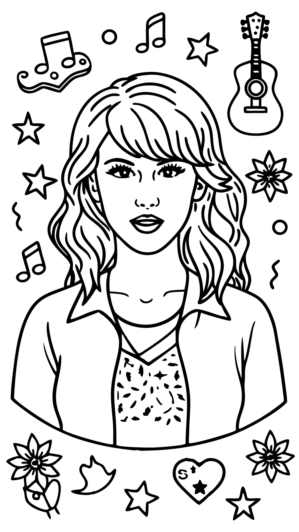 coloring pages taylor swift